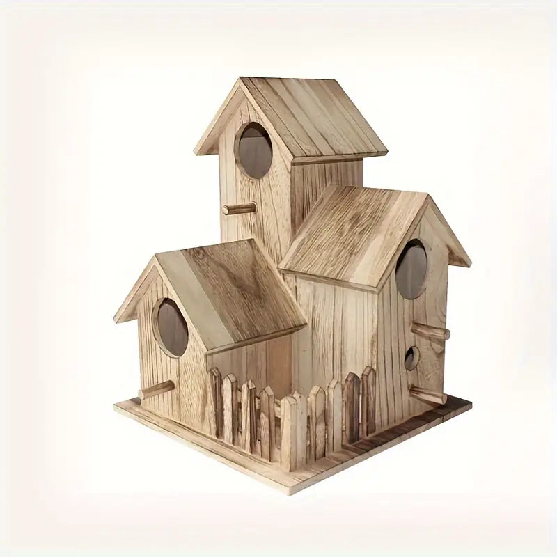 Lovely Bird's Nest - Villa Style Wooden Birdhouse-2