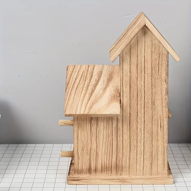 Lovely Bird's Nest - Villa Style Wooden Birdhouse-3